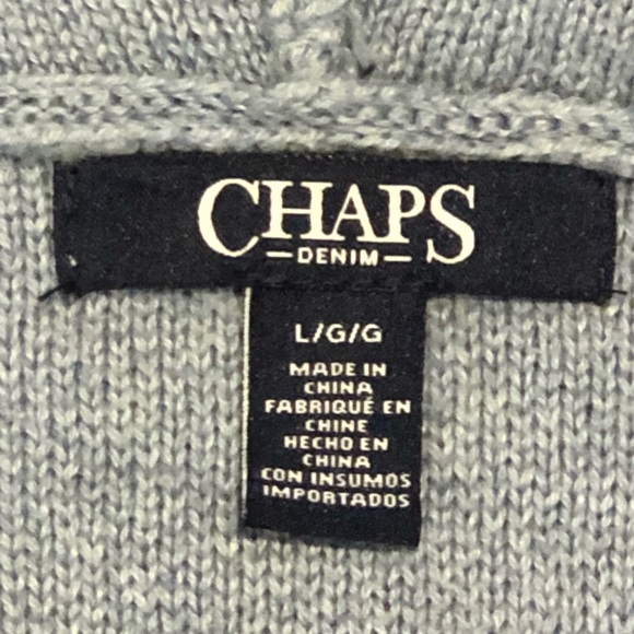 CHAPS TOGGLE SWEATER JACKET (L) - Picture 13 of 15